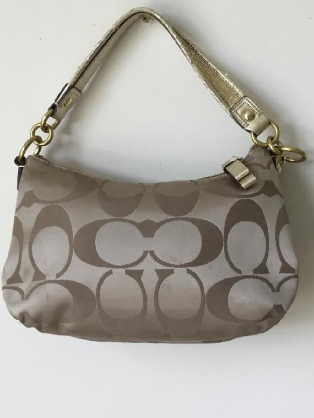 Coach Daisy Poppy Applique Signature Canvas Hobo Bag w/Multicolor Graffiti Art - Picture 2 of 11